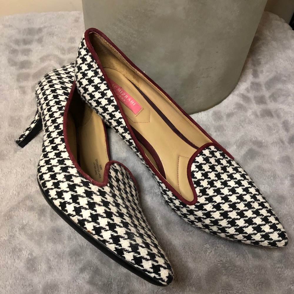 Isaac Mizrahi NY Houndstooth Kitten Heels